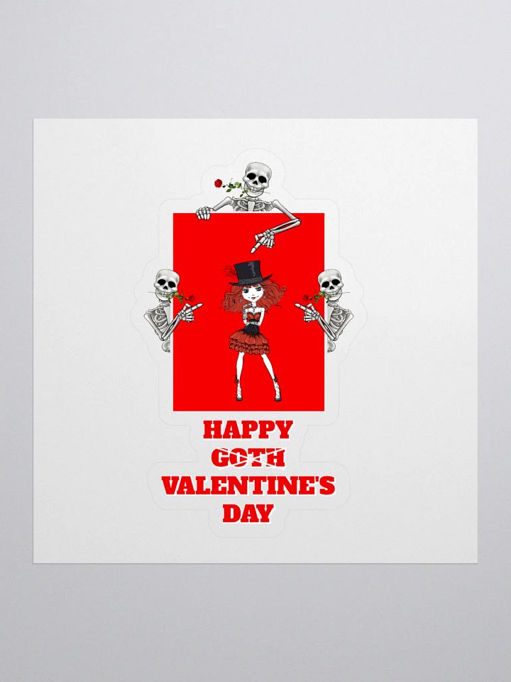 Happy Goth Valentine's Day Sticker product image (1)