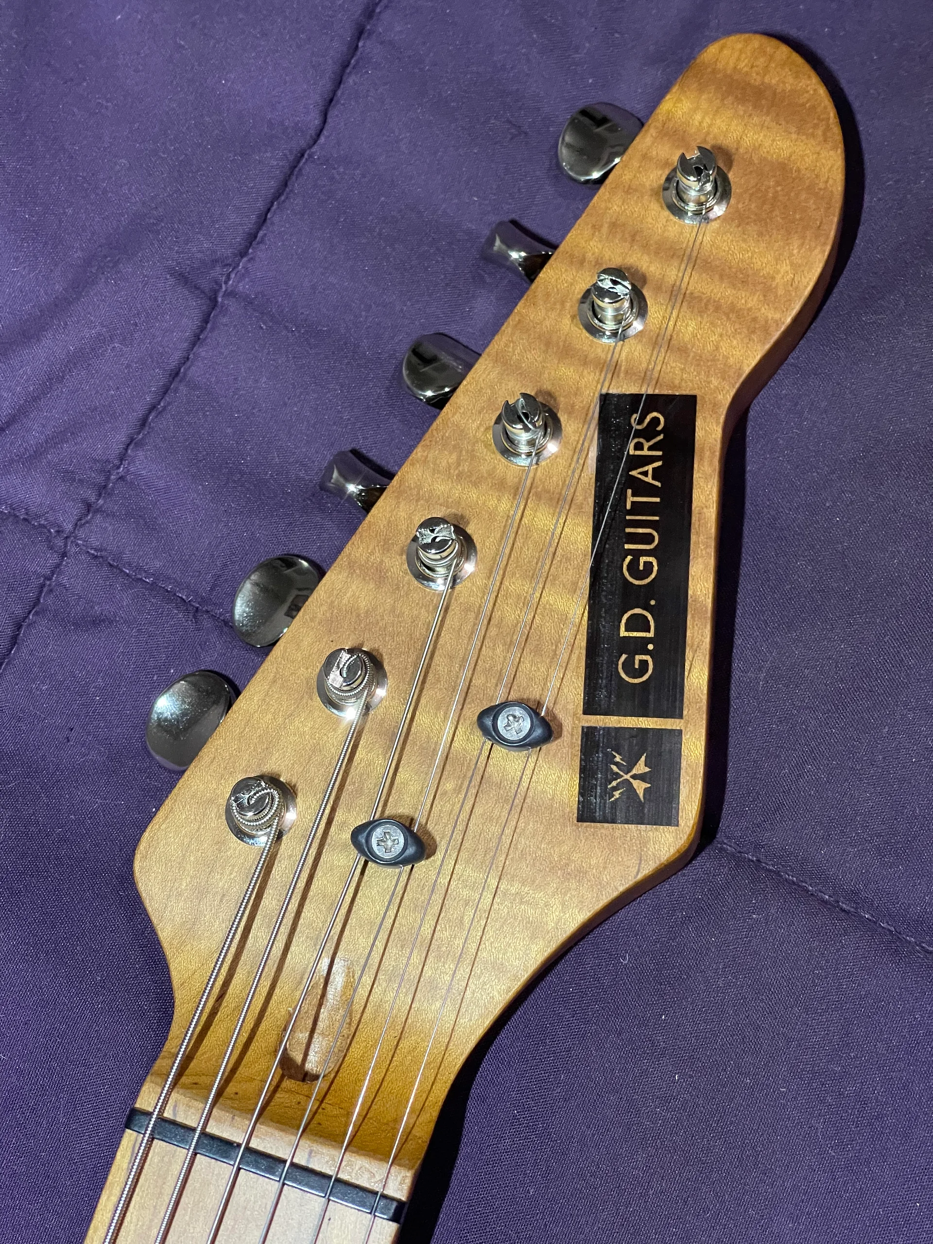 GD Guitars Super S – Gold over Purple Metallic Spray-over Prototype - Player’s Concept Strat-Style product image (3)
