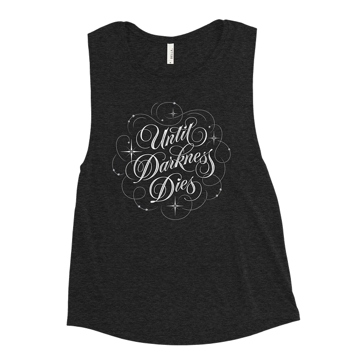 Until Darkness Dies (swirls design) Bella+Canvas Women's Flowy Muscle Tank product image (1)