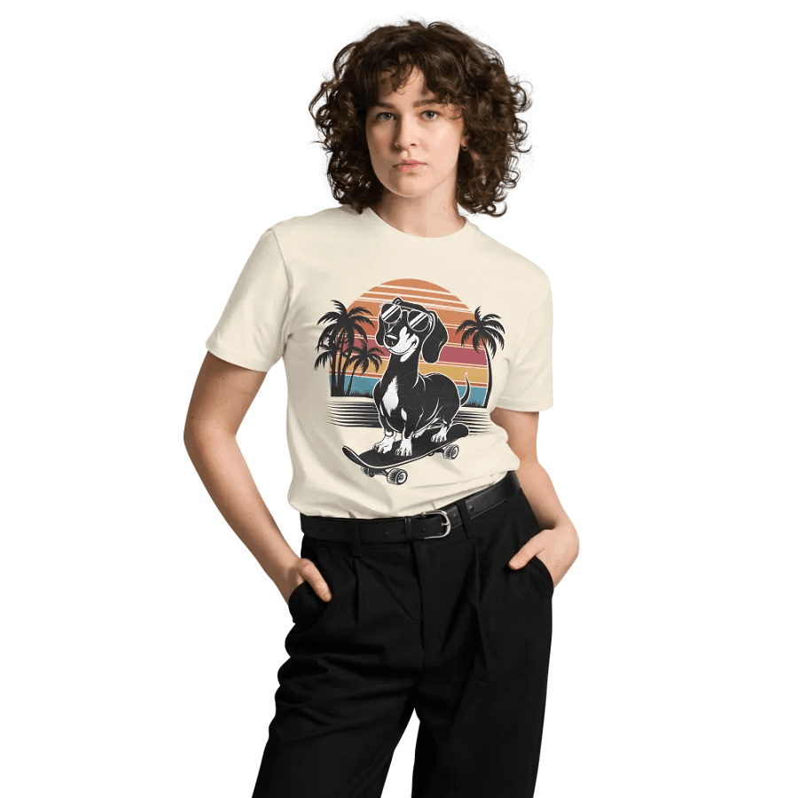 Doxie on a Skateboard T-Shirt product image (31)
