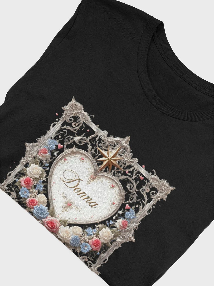 "Donna – Elegant Vintage Floral Heart Name Art" product image (36)