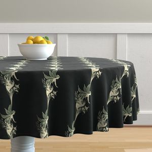 Seamless Pattern - Fairy Flower Stripes in Cream and Green product image (7)
