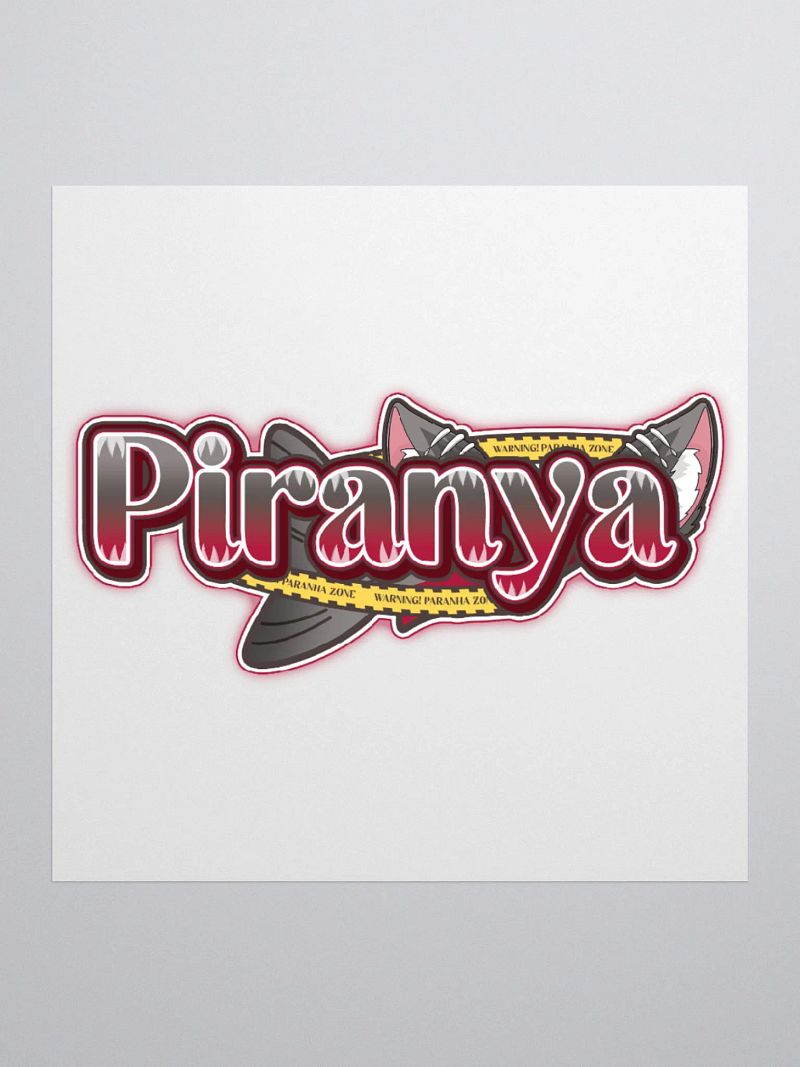 Piranya Logo Sticker