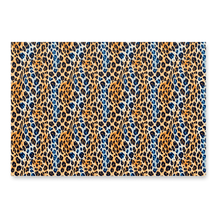 Blue Brown Leopard Paper Sheets product image (1)