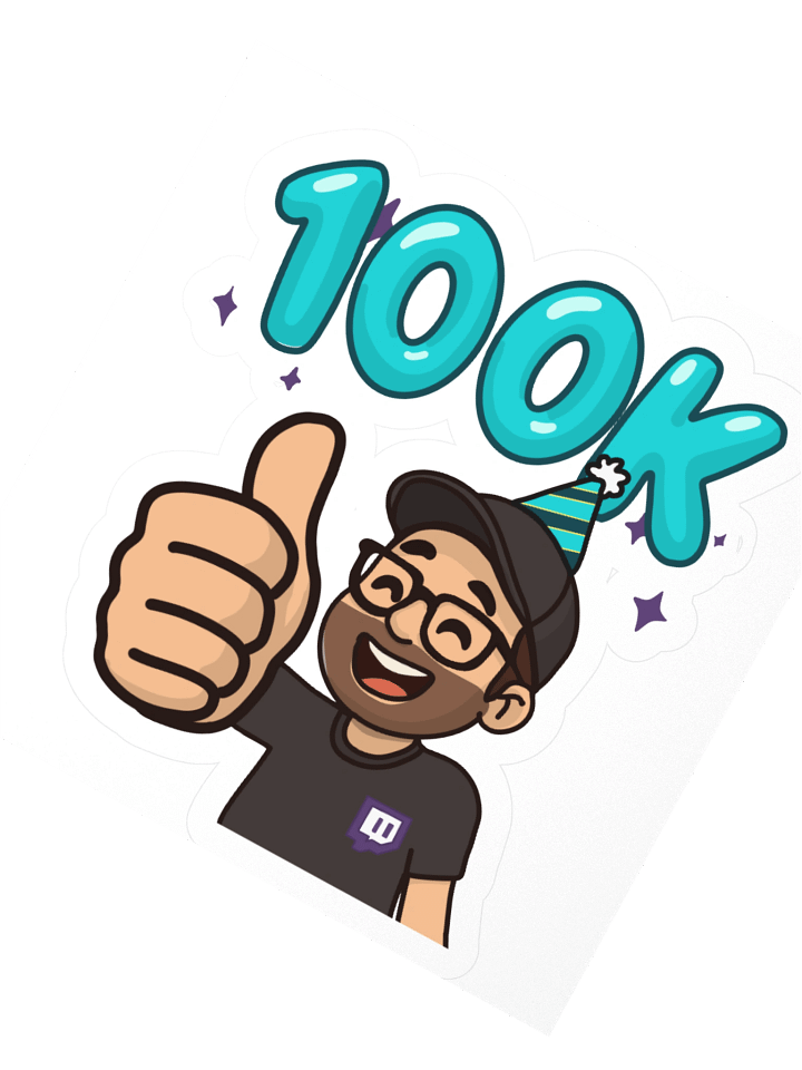 FlashForce 100k Twitch Celebration Sticker product image (5)