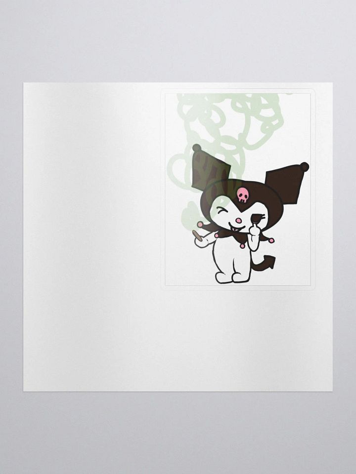 Kuromi Sanrio Smoking Sticker product image (1)