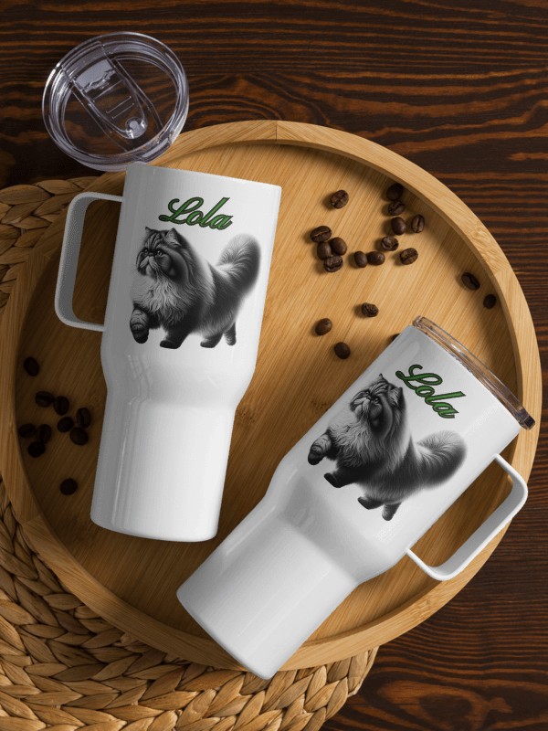 YOUR PERSIAN! / TRAVEL MUG 25 oz PERSONALIZED NAME product image (2)
