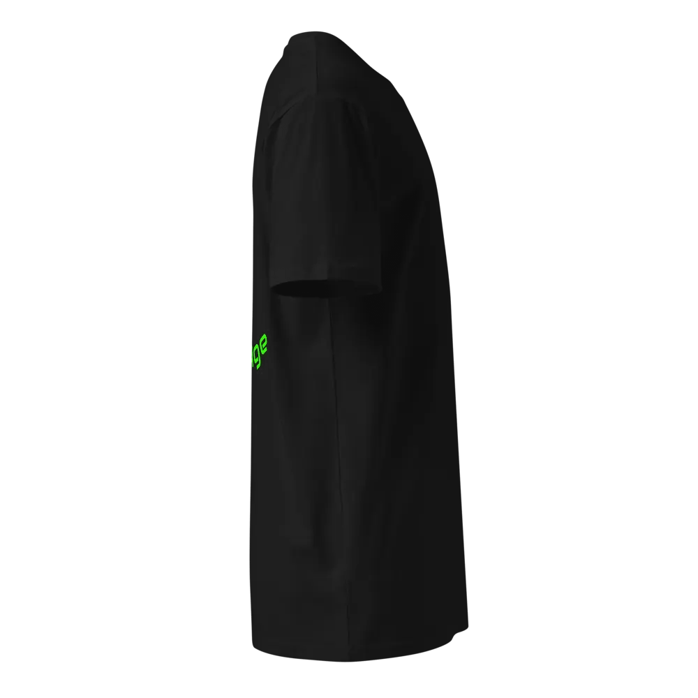 Lime Green Logo T- Shirt Front and Back product image (3)