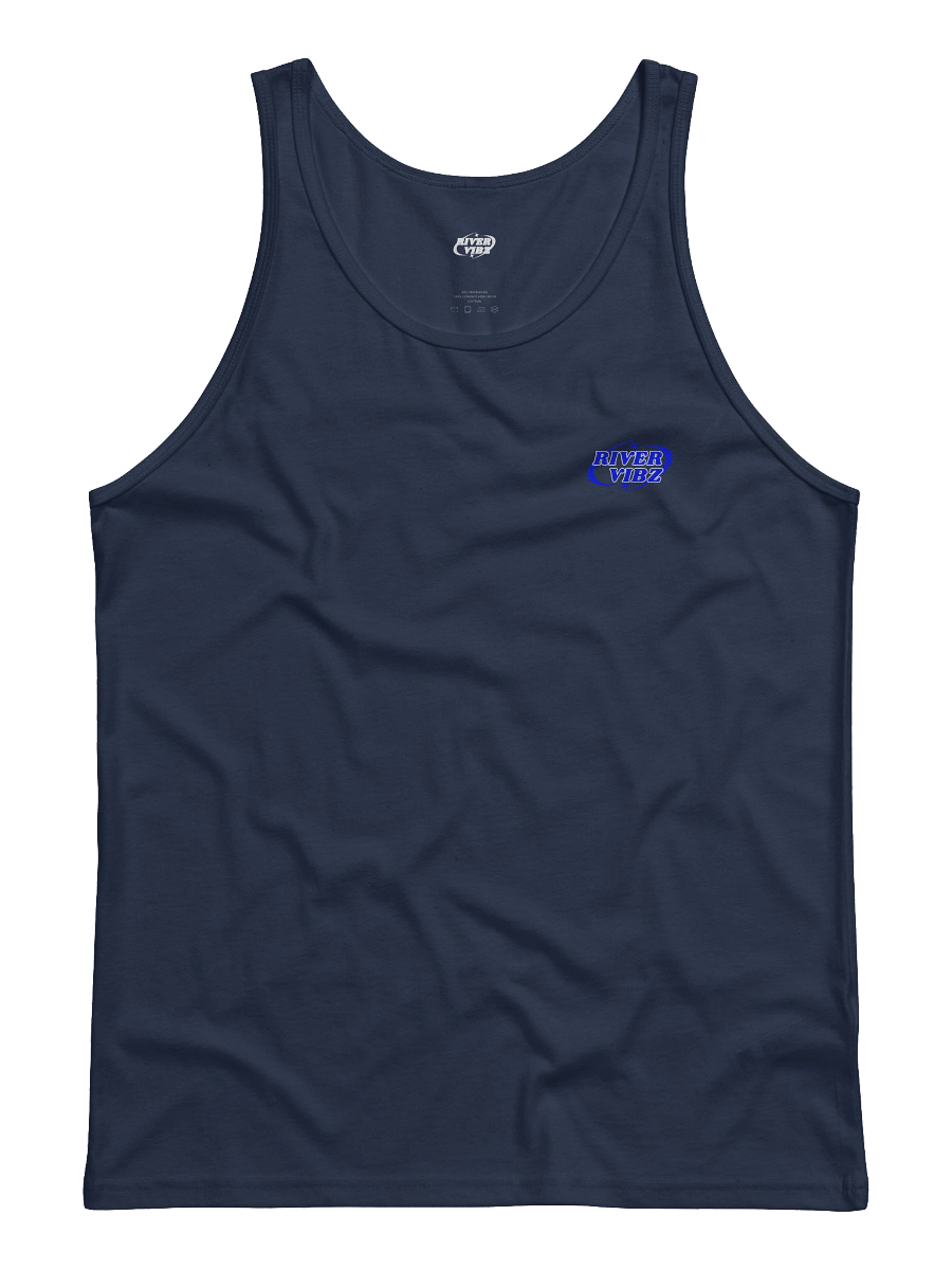 Men's Blue Starry River Vibz Logo Tank product image (1)
