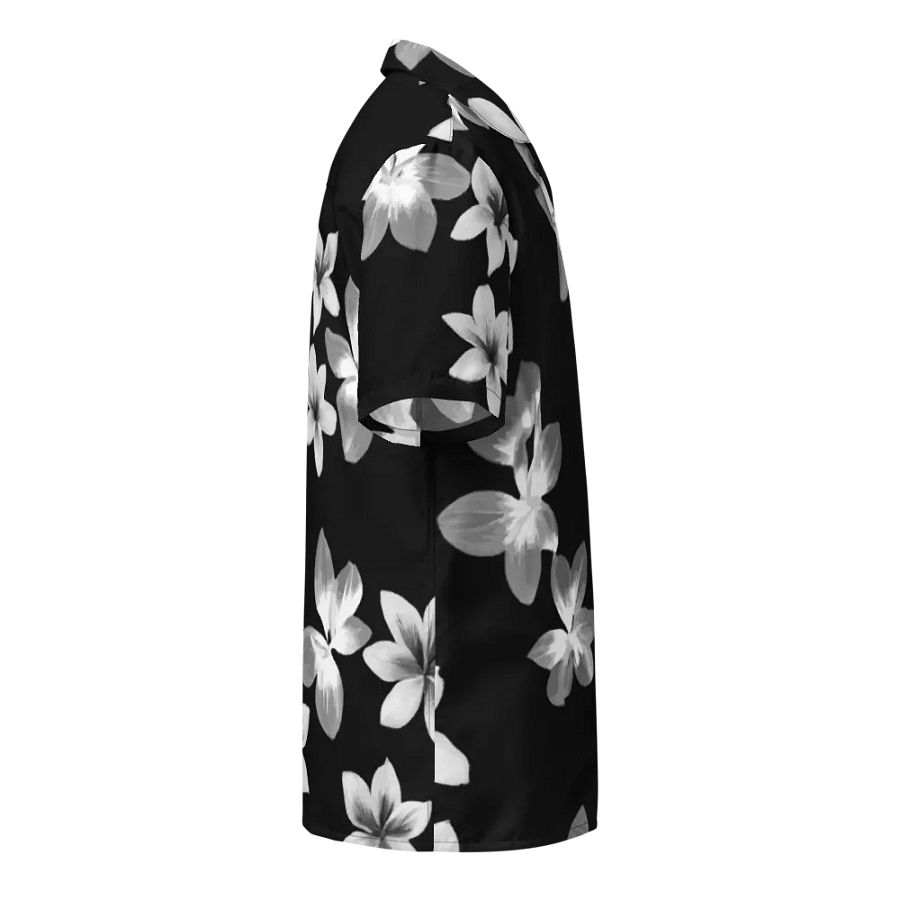 Volcanic Ash Caribbean Flower Print | Hawaiian Shirt product image (4)
