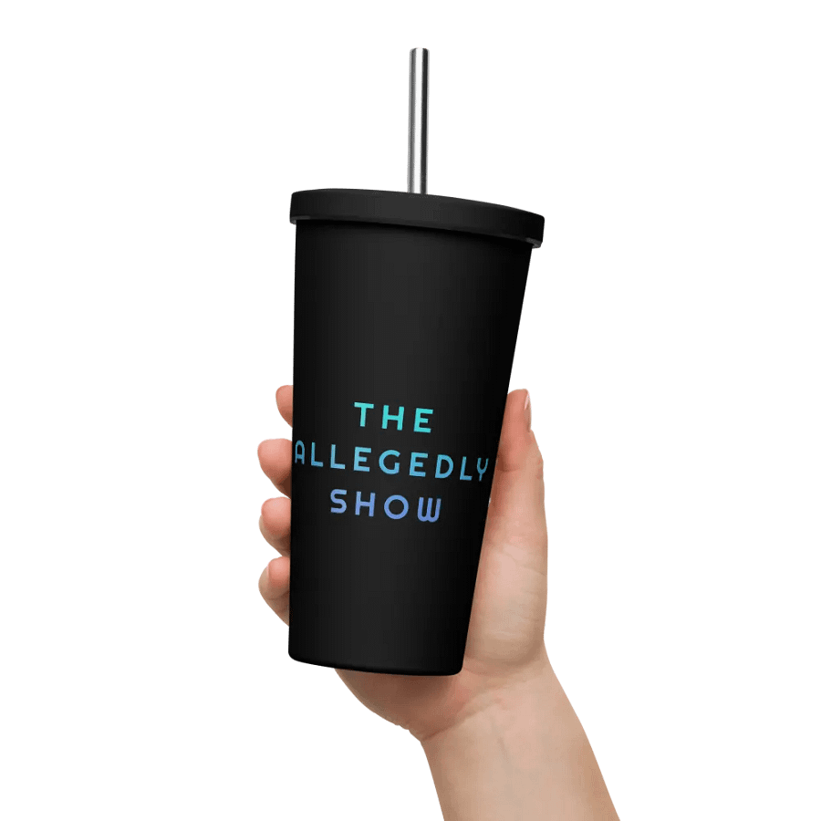 The Allegedly Show Black Matte Water Bottle product image (11)