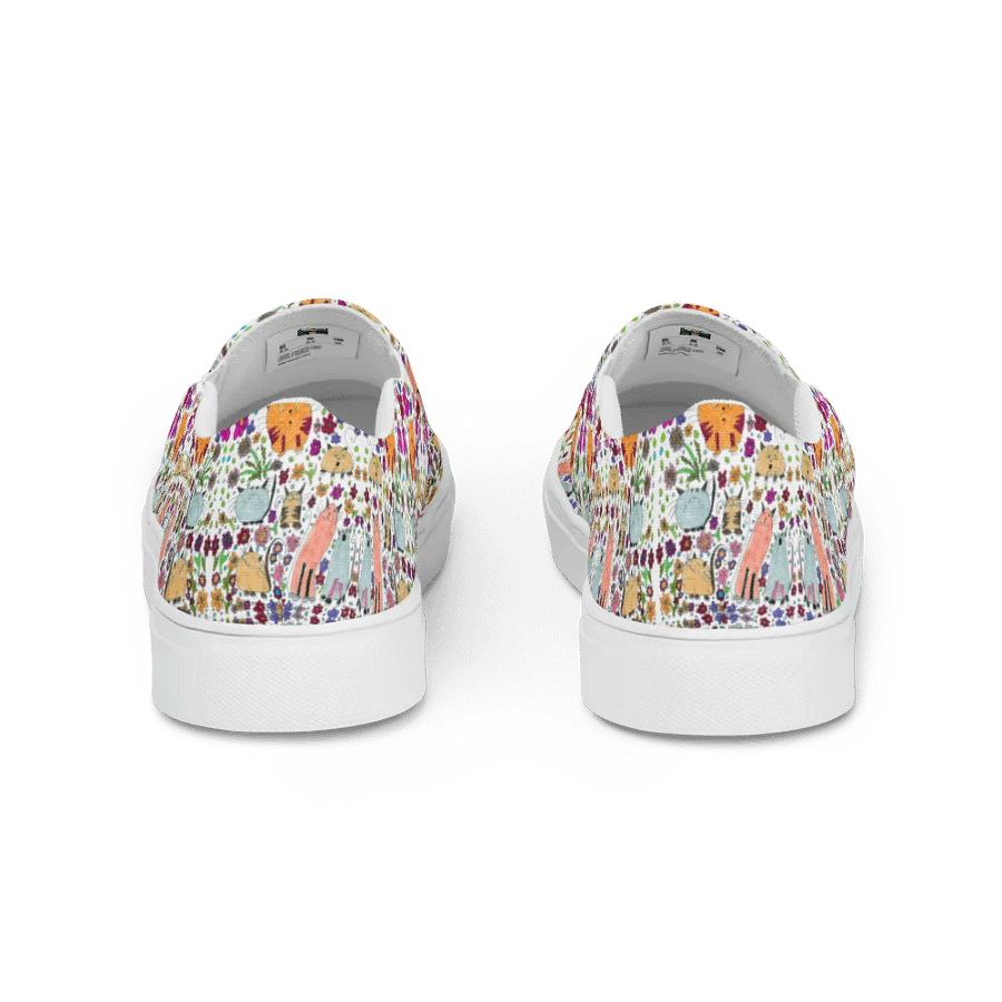 Abstract Cats Kaleidoscope Men's Slip-On Shoes product image (5)