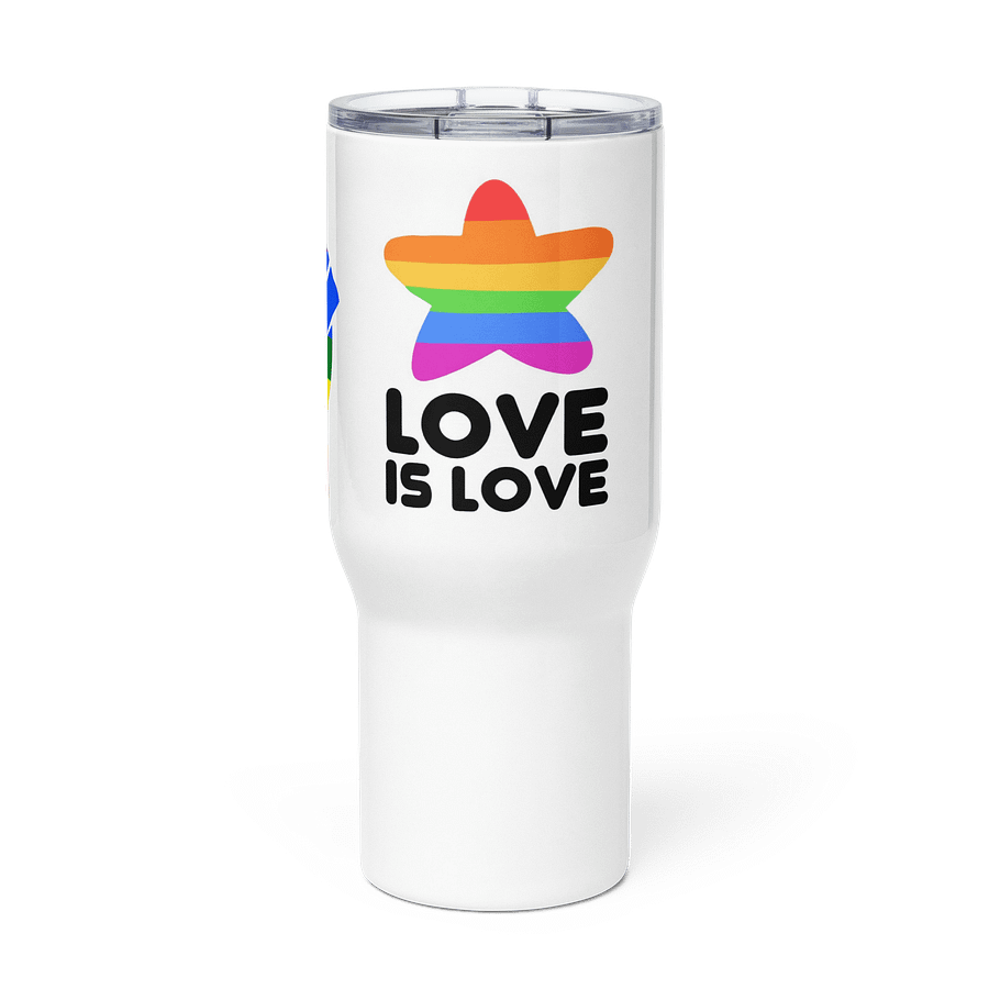 Rainbow Pride Travel Mug: Love Is Love Edition product image (3)