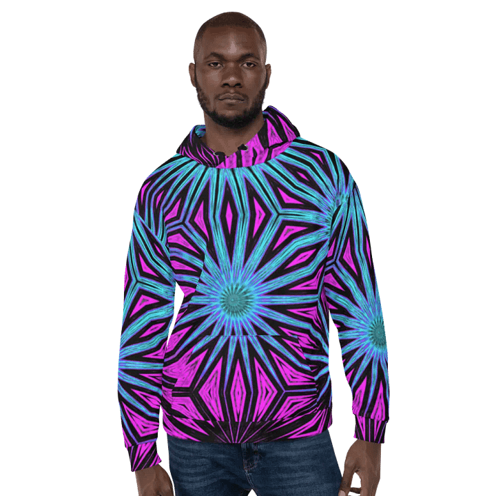 Abstract Modern Colourful Circles Unisex Pull Over Hoodie product image (1)