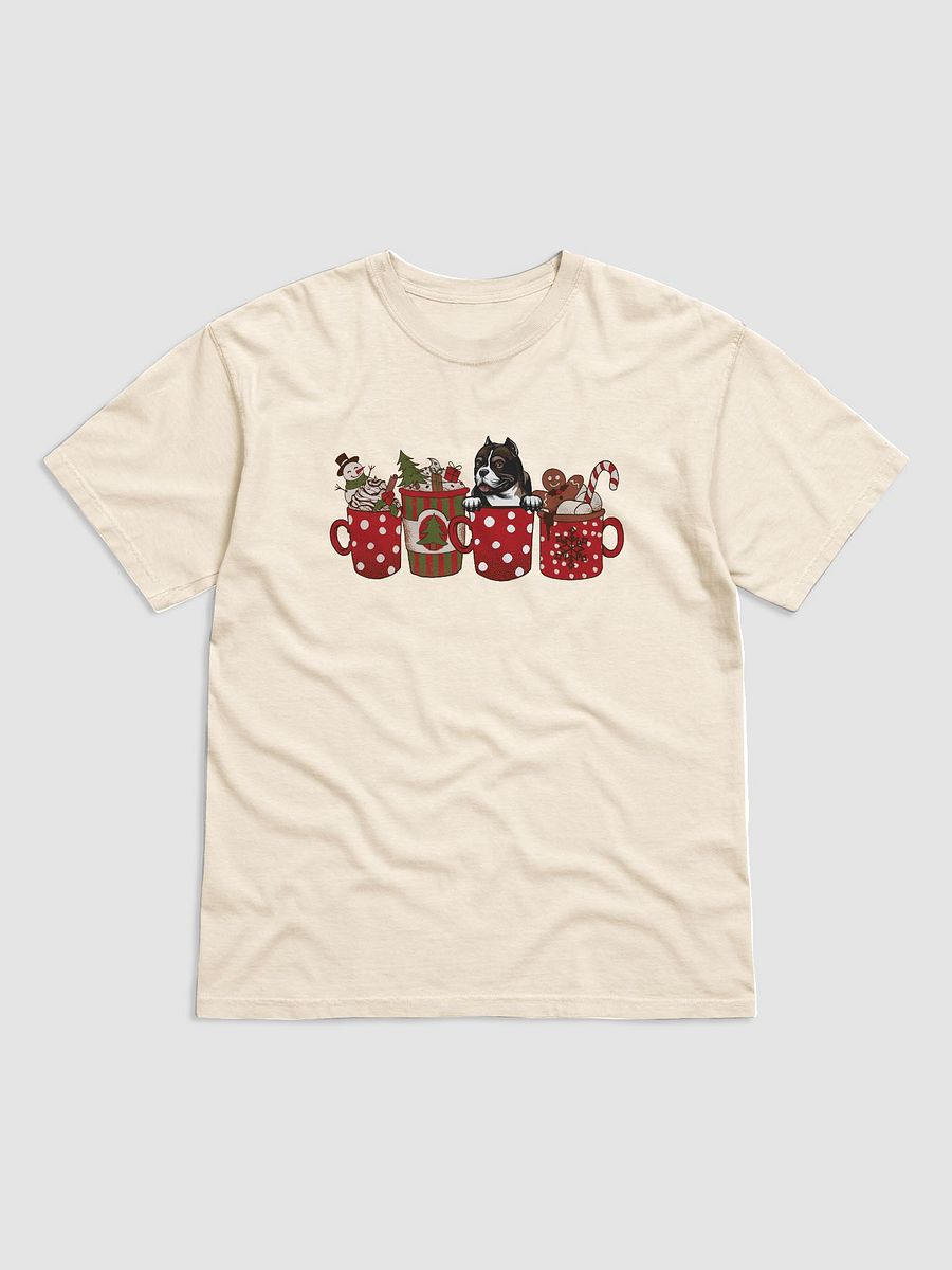 Cute American Bully in a Christmas Cup T-Shirt | Funny Christmas Pup in a Cup product image (14)