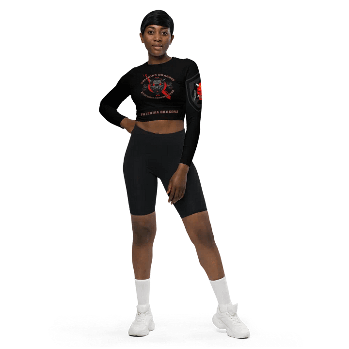 women oni crop top long sleeve (BLXK) product image (1)