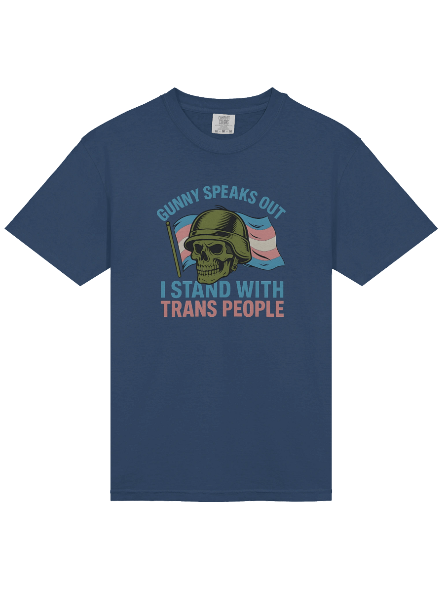 Trans Pride Skull Military T-Shirt product image (36)