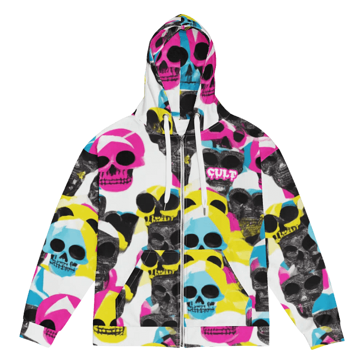 CULT SKULL ZIP UP HOODIE product image (1)