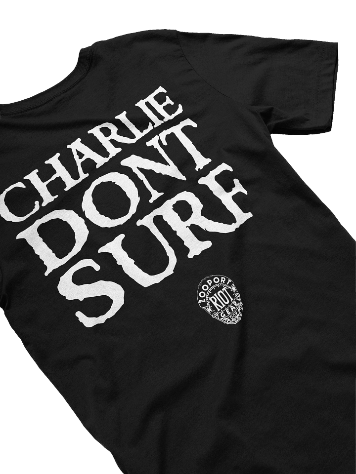 CHARLIE DONT SURF BLACK TEE product image (2)