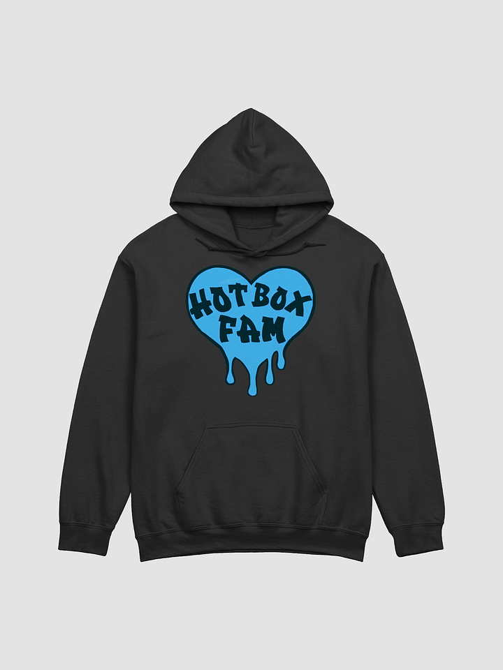 UNISEX HOT BOX FAM SOLID LIGHT BLUE LOGO HOODIE product image (2)