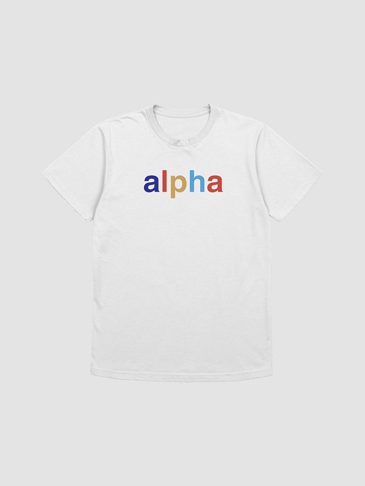 alpha skool white t-shirt product image (1)