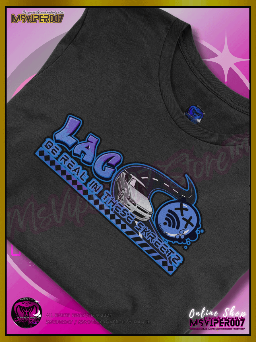 T-Shirt - MsViper007's "Lag Be Real in these Skreetz [blue]" Gaming Comfort T-shirt By Anna H. product image (3)