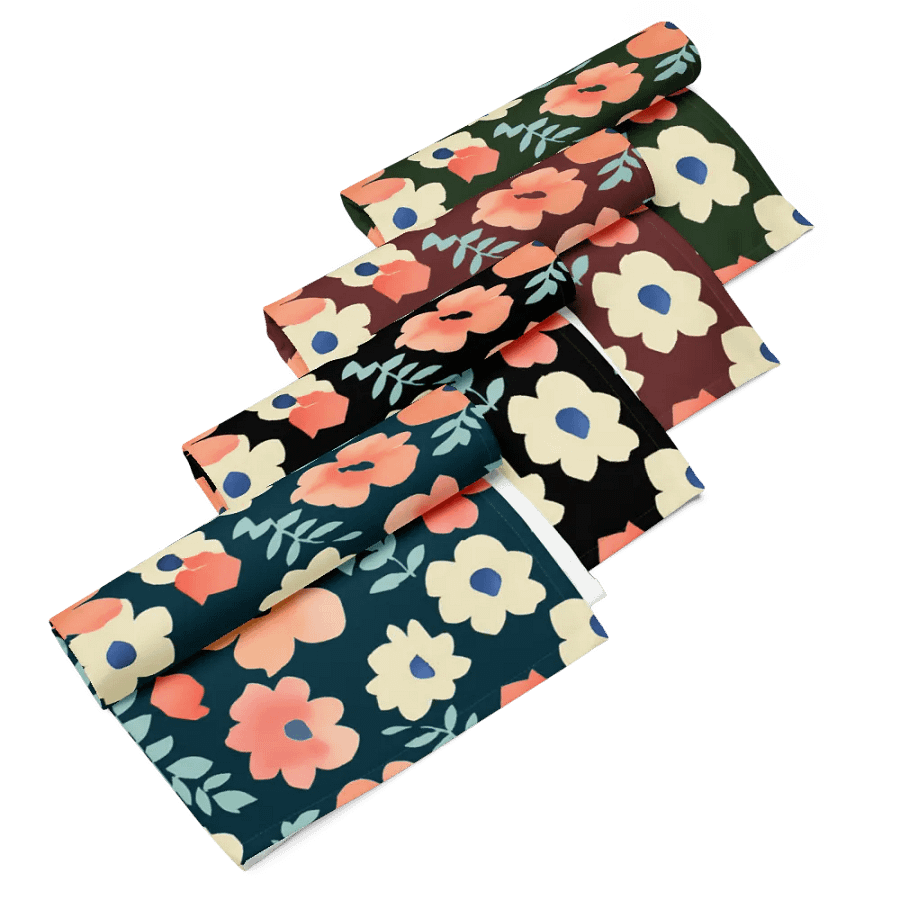 Floral Harmony Cloth Napkin Set (4) product image (6)