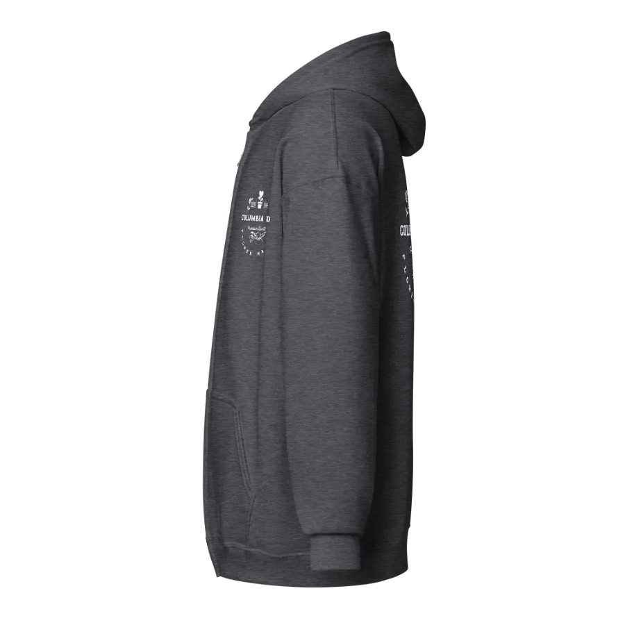 Columbia Road Market Zip Hoodie (Dark Heather) product image (3)