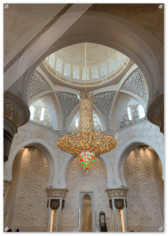 MOSQUE INSIDE GLOSSY ACRYLIC PRINT product image (1)