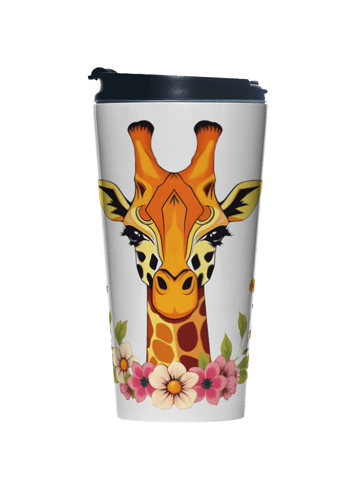 Floral Giraffe Travel Mug product image (1)