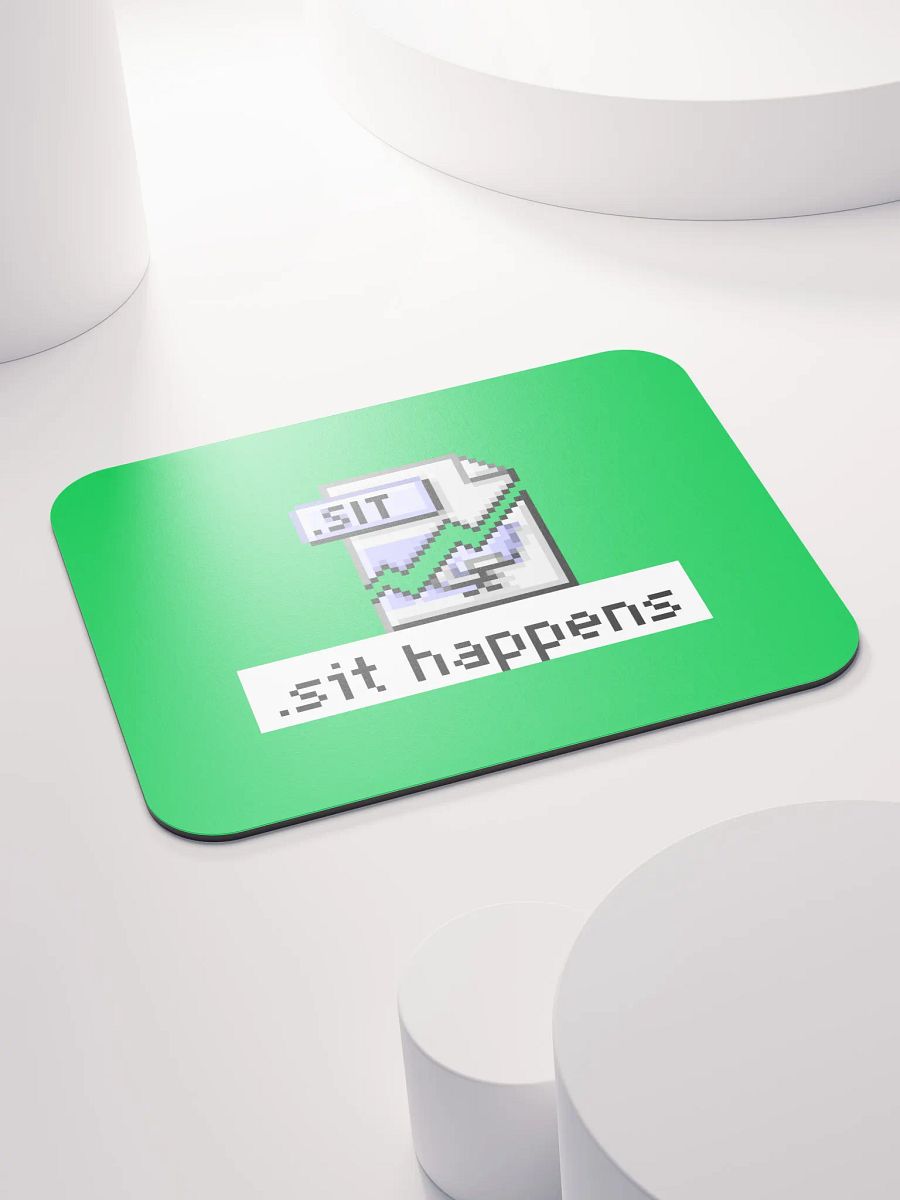 Sit Happens Mouse Pad (Green) product image (4)