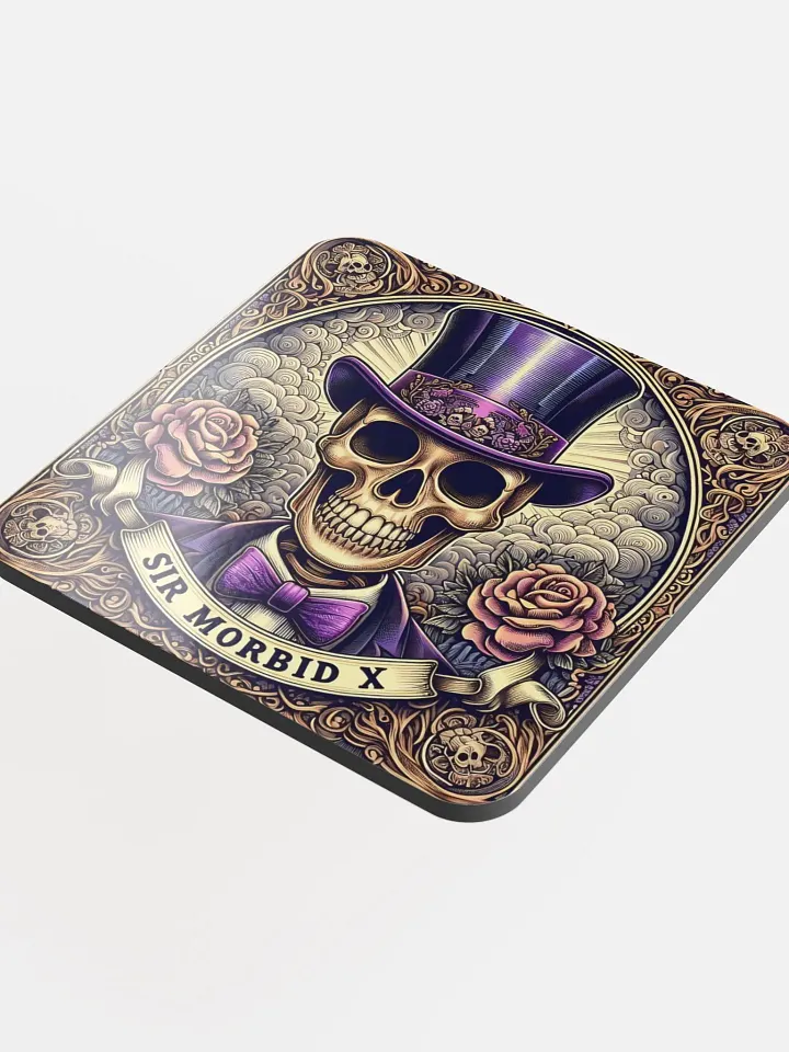 Sir Morbid X Glossed Cork Coaster product image (2)