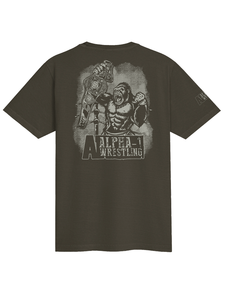 Oversized Tee | Gorilla Alpha-1 Wrestling on Back and Sleeve product image (1)