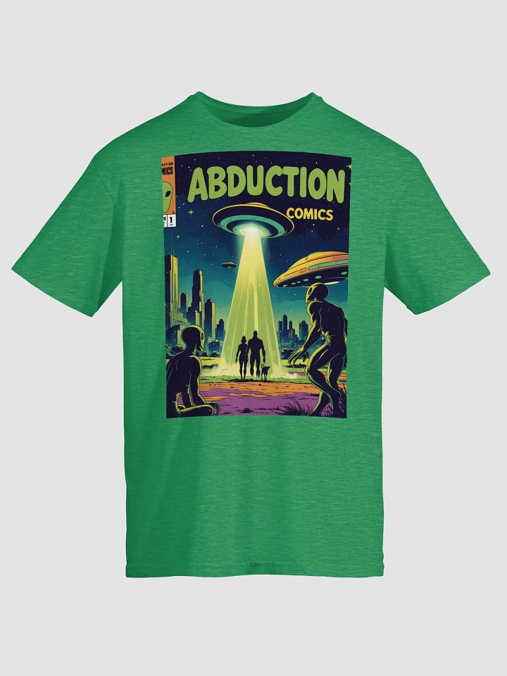 1970s Sci-Fi Comic T-Shirt – Retro Alien Abduction Art product image (6)