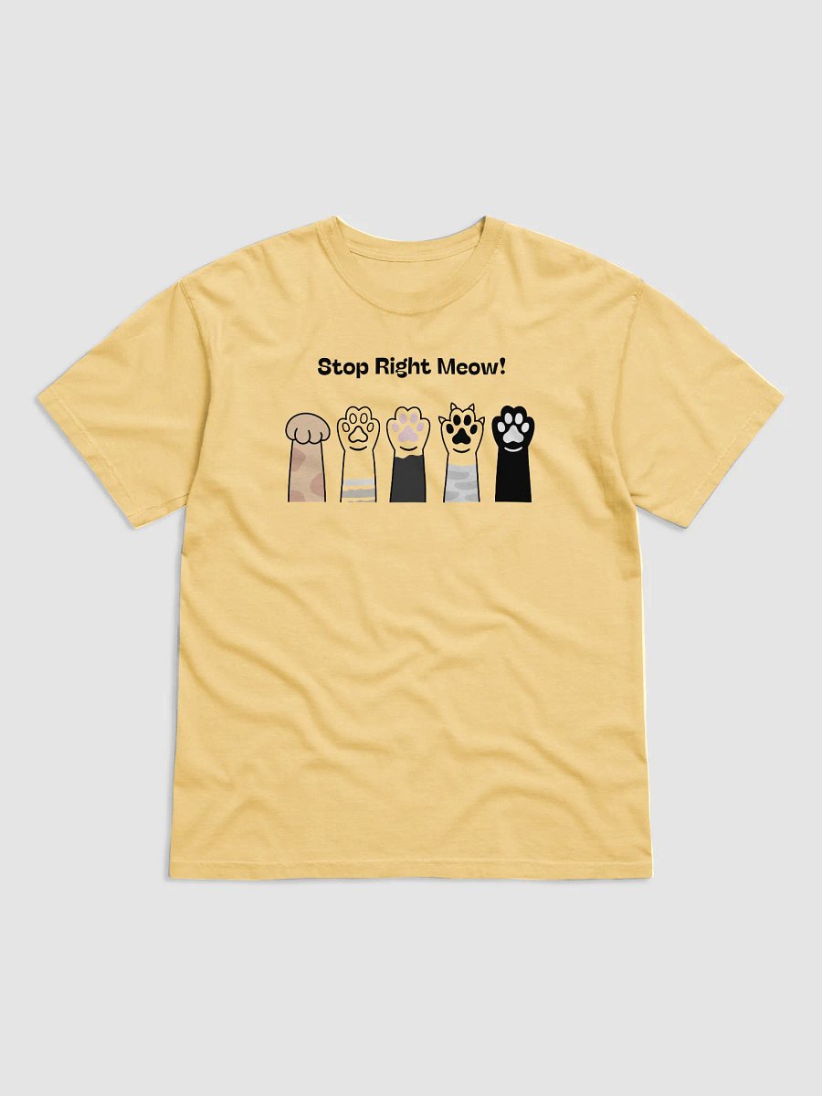 Cute Cat Paw T-Shirt, Stop Right Meow! product image (6)