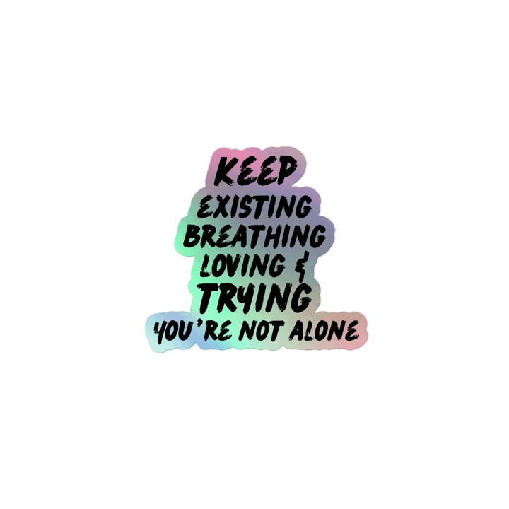 keep going holographic sticker product image (1)