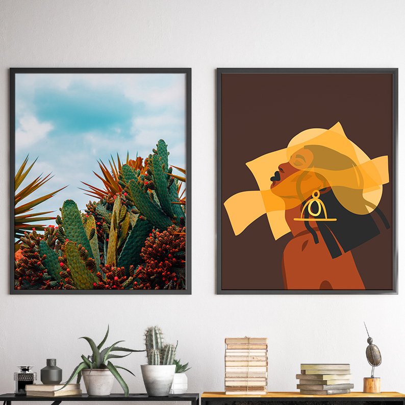 Eclectic Cactus Gallery Wall Set of 9 DIGITAL Prints product image (5)