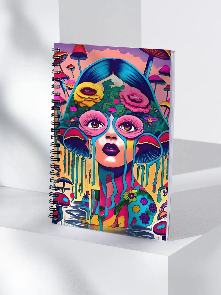 Trippy Lady Spiral Notebook product image (4)