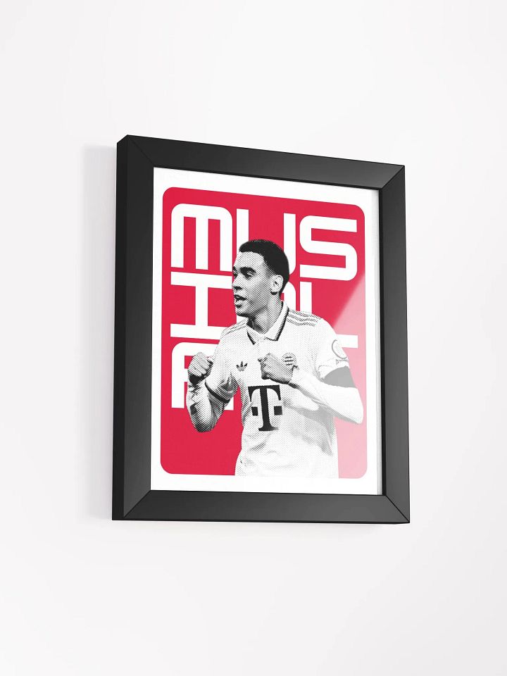 Jamal Musiala BW Bayern Munich Name Art Framed Print product image (2)