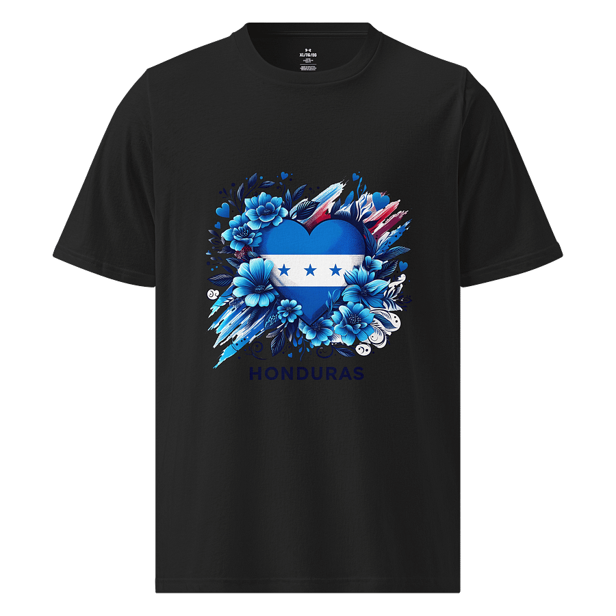 Honduras Flag Heart Athletic T-Shirt product image (1)