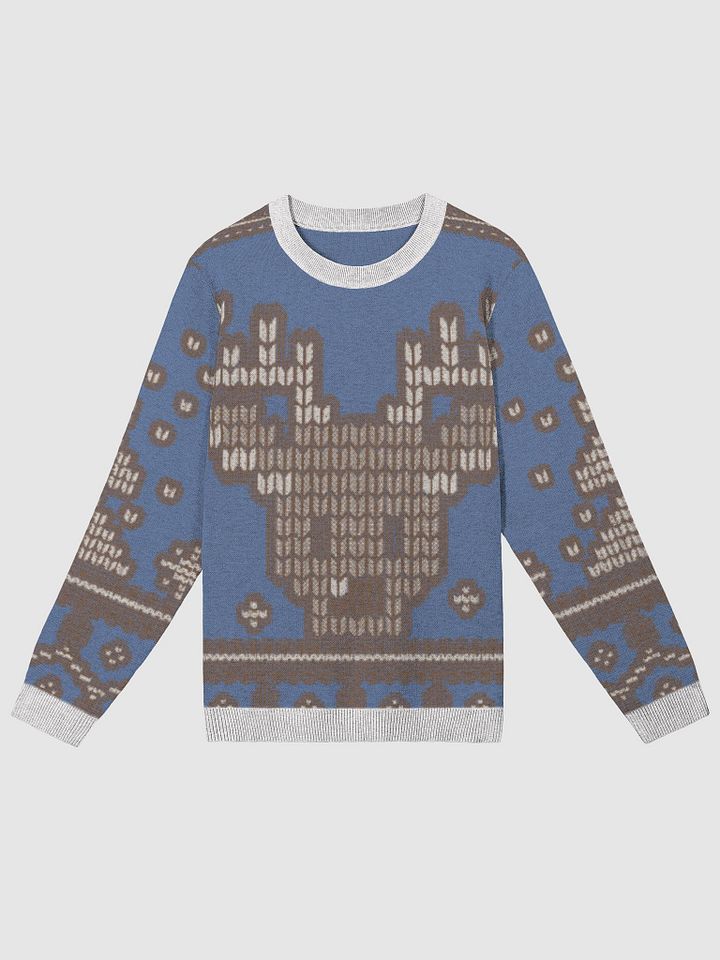 Celestial Blue Reindeer Knit Sweater product image (1)