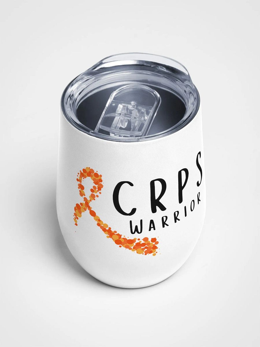 CRPS Warrior Bubble Ribbon stainless steel Wine Tumbler (12oz) product image (4)