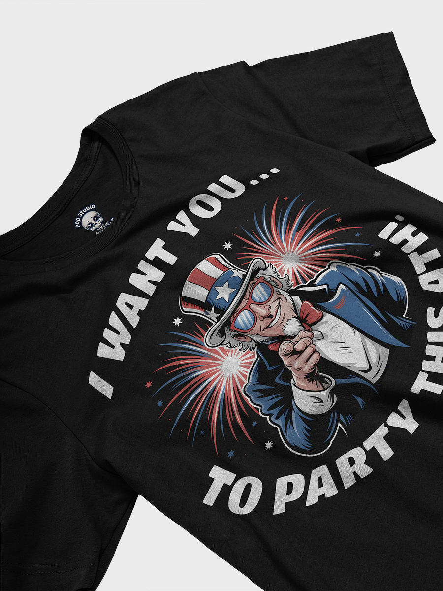Uncle Sam Party Vibes – 4th of July Edition T-Shirt product image (3)