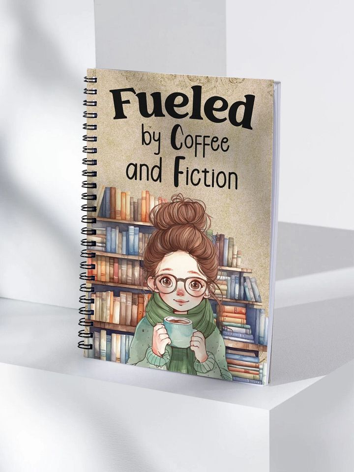 Fueled By Coffee And Fiction - Reading Journal For Coffee And Book Lovers product image (1)