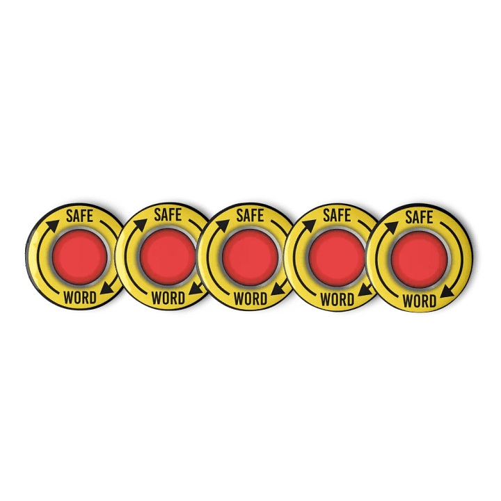 SAFE WORD 5 Button Set product image (1)