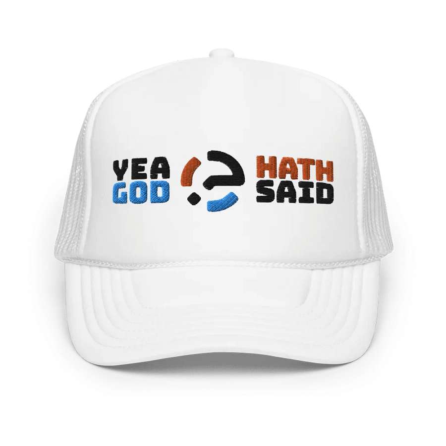 Yea God Hath Said - Embroidered Cap White product image (1)