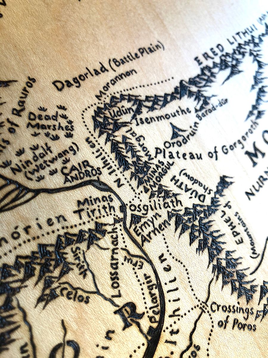 Middle Earth Map - 12" x 18" product image (5)