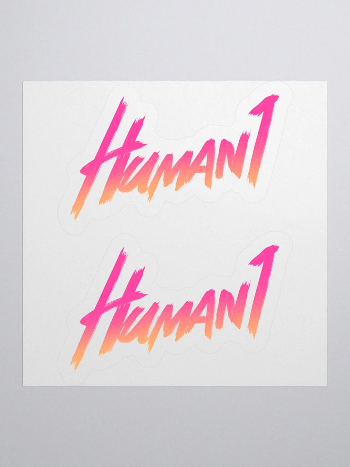 Human1 Gradient || Kiss Cut Stickers product image (1)