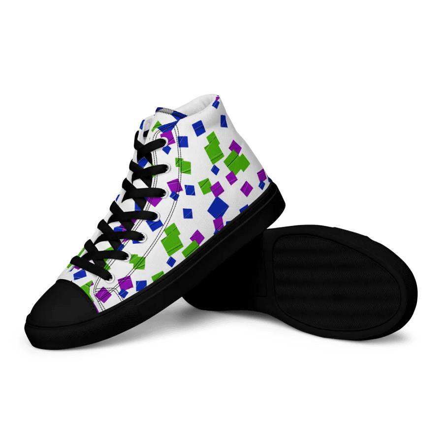 Glitchy High Top Canvas Shoes product image (12)
