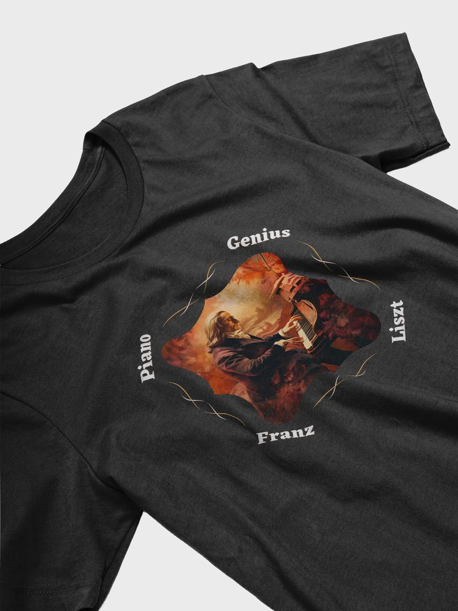 Franz Liszt - Piano Genius | Dark T-Shirt product image (3)